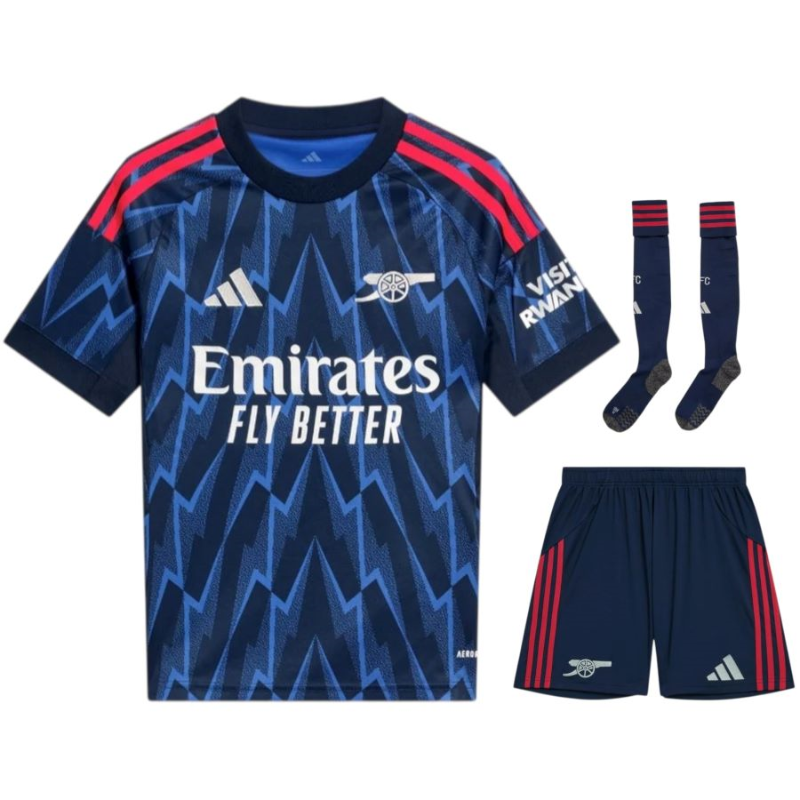 Maglia da trasferta Arsenal 2025-2026 per bambini – Comfort e stile per giovani tifosi